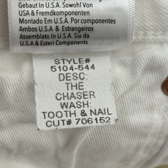 Mother Mens MR Tooth and Nail The Highball Jeans Straight Leg White Size 29X31 - Picture 13 of 13